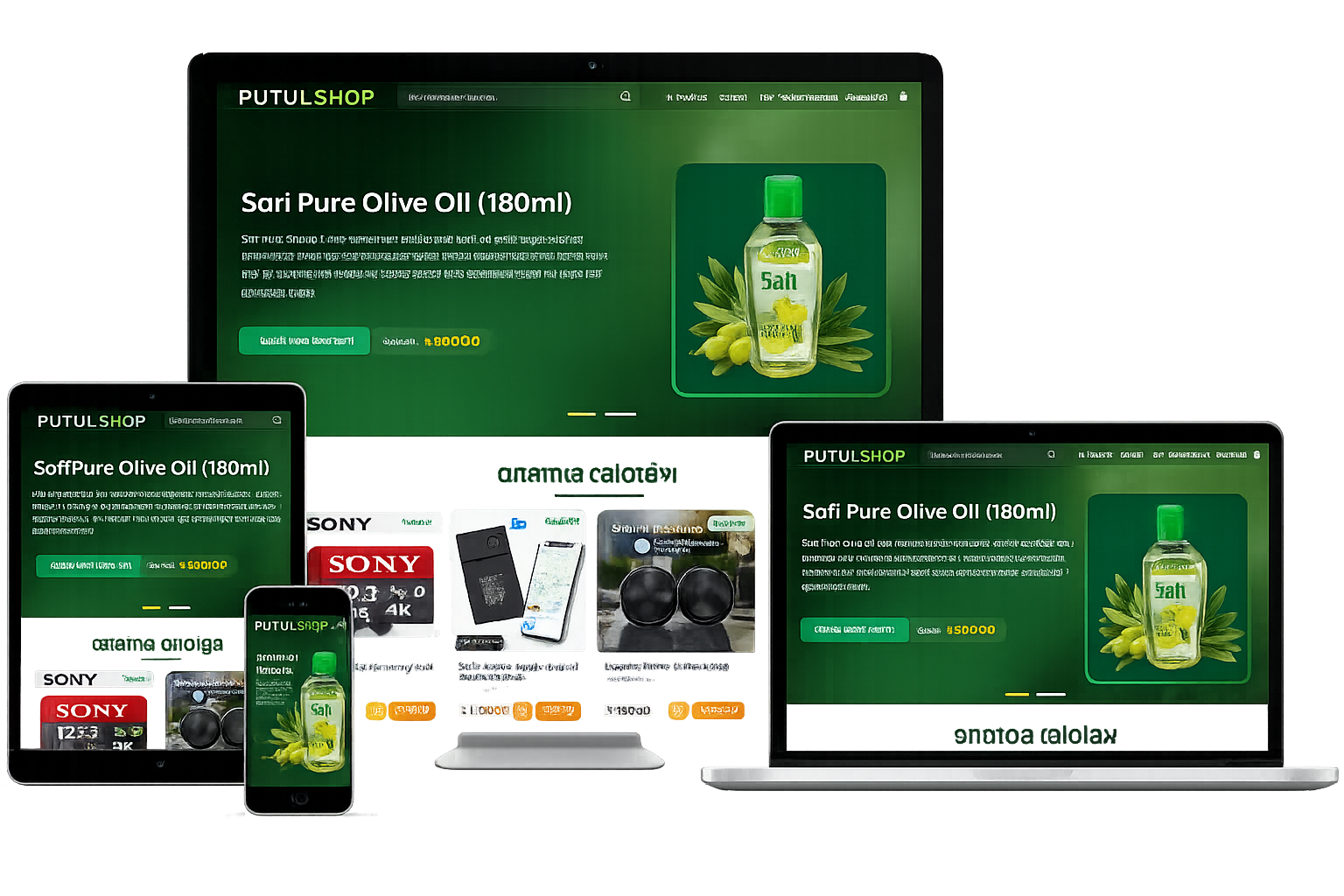 প্রিমিয়াম এবং আধুনিক ই কমার্স ওয়েবসাইট